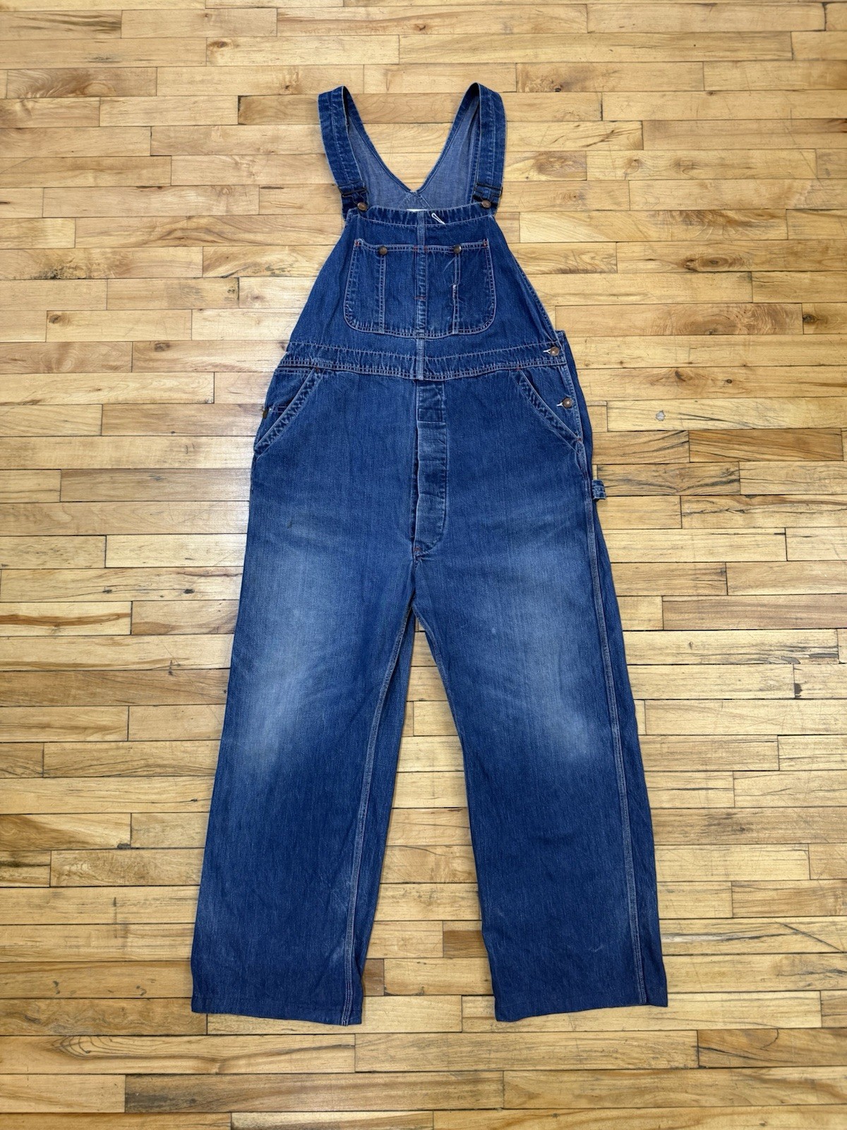 Vintage 1950s Payday Square Bak Denim Overalls Vintage 1950s Payday Square Bak Denim Overalls