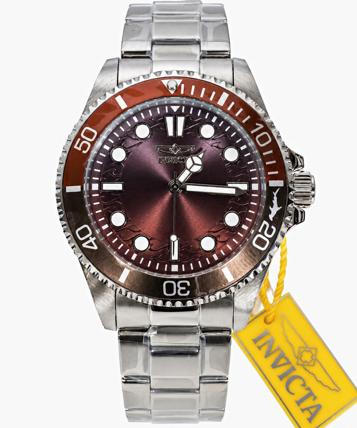 Invicta Pro Diver 50939 Men’s 43mm Brown Gradient Dial Steel Quartz Watch Invicta Pro Diver 50939 Men’s 43mm Brown Gradient Dial Steel Quartz Watch