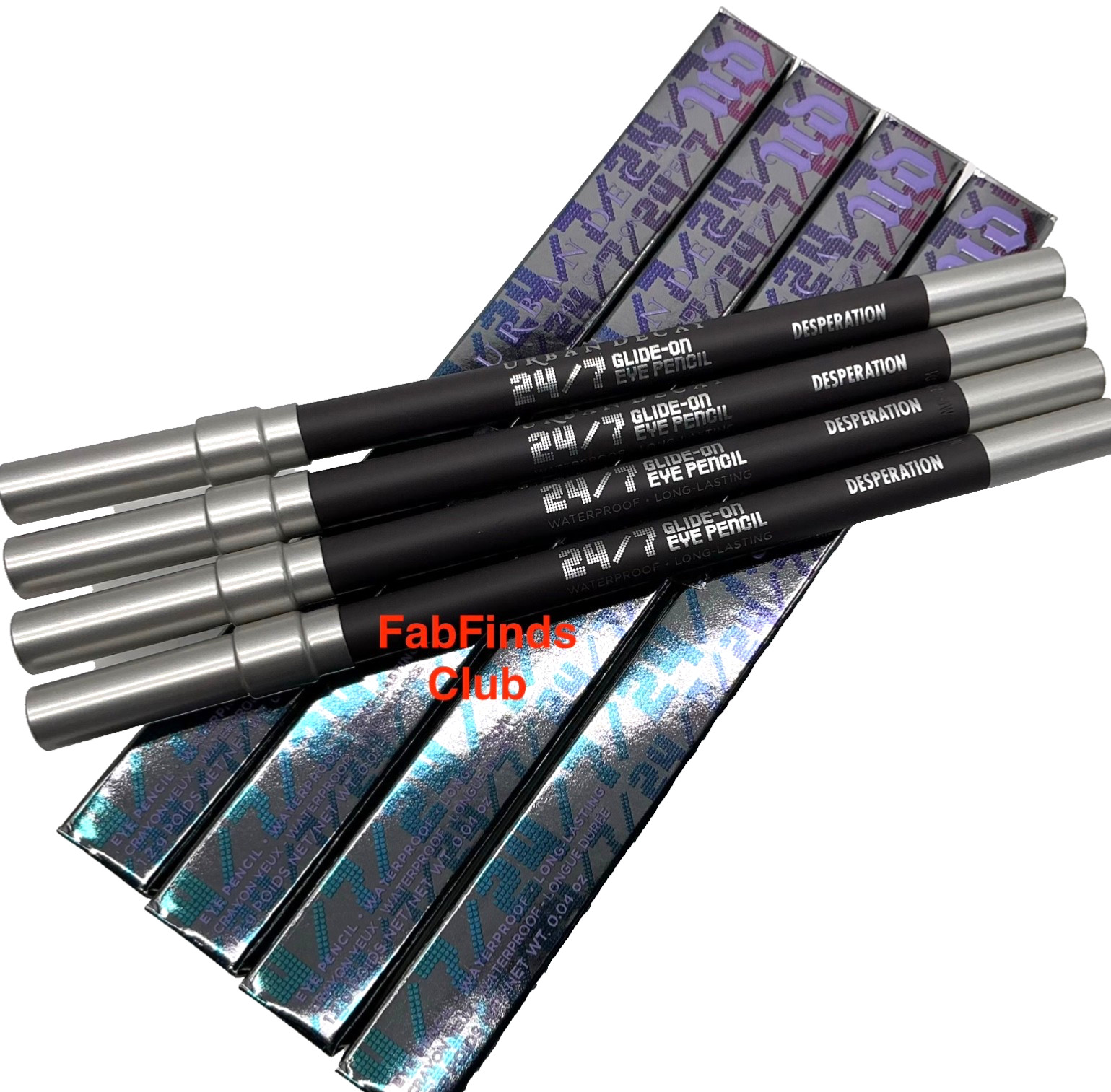 4x Urban Decay 24/7 Glide-On Eyeliner Pencil ** Desperation New Discontinued 4x Urban Decay 24/7 Glide-On Eyeliner Pencil ** Desperation New Discontinued