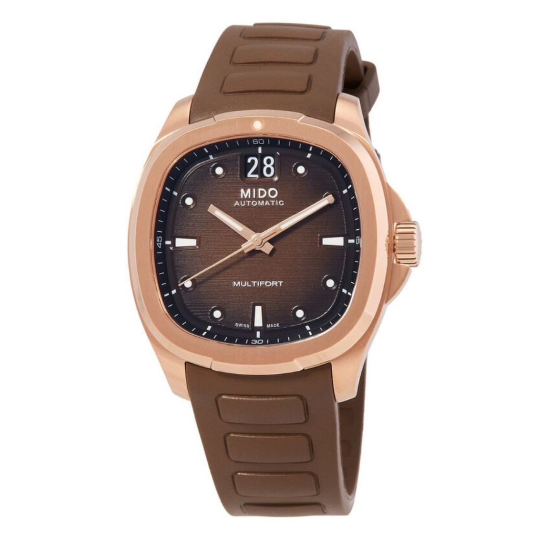 Mido Men\'s Multifort TV Brown Dial Automatic Watch M049.526.37.291.00