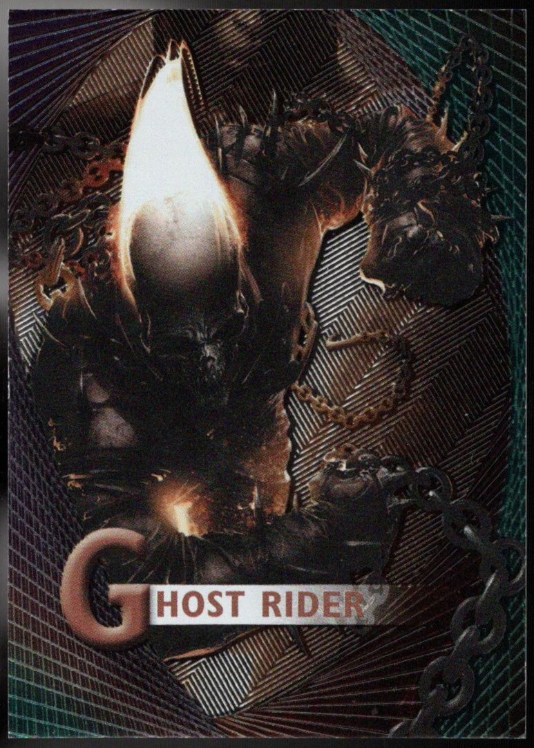 2012 Marvel Beginnings Series 2 PRIME MICROMOTION Etched Foil #M-19..GHOST RIDER