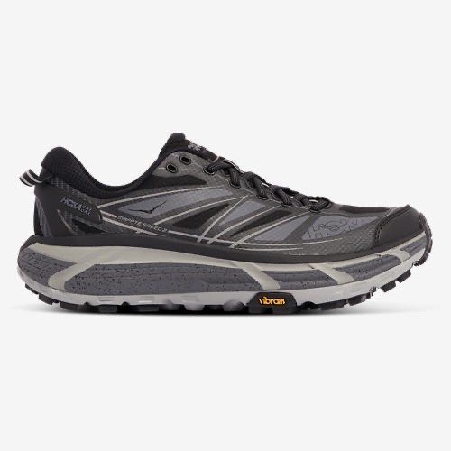Hoka U Mafate Speed 2 Black Grey Unisex Sneakers Men's 13 1126851 Women's 14