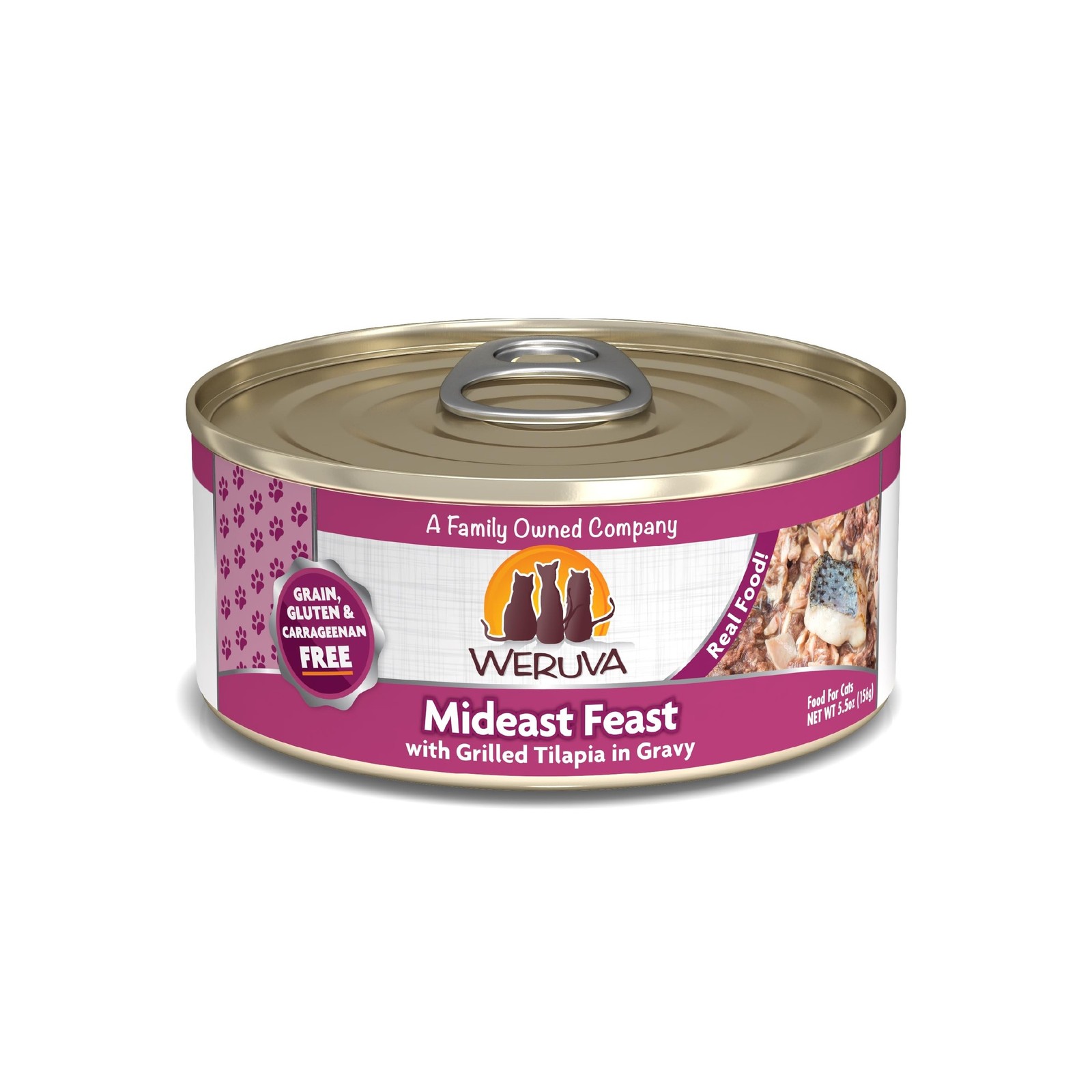 Weruva Classic Cat Food, Mideast Feast with Grilled Tilapia in Gravy, 5.5oz C... Weruva Classic Cat Food, Mideast Feast with Grilled Tilapia in Gravy, 5.5oz C...