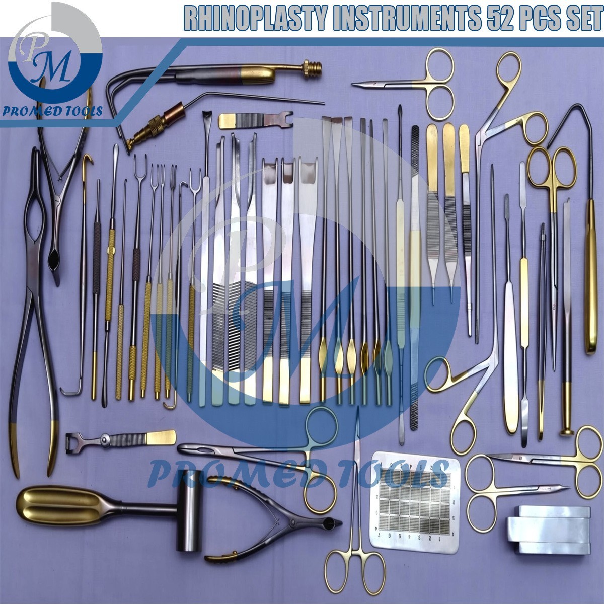 Rhinoplasty instruments 52 Pcs Set, nose & plastic surgery instruments Rhinoplasty instruments 52 Pcs Set, nose & plastic surgery instruments