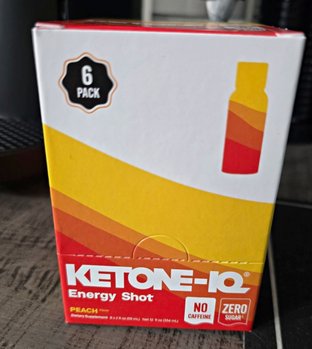 Ketone-IQ Peach Energy Shot Caffeine Free Zero Sugar NSF Sport 6 Pack Ketone-IQ Peach Energy Shot Caffeine Free Zero Sugar NSF Sport 6 Pack