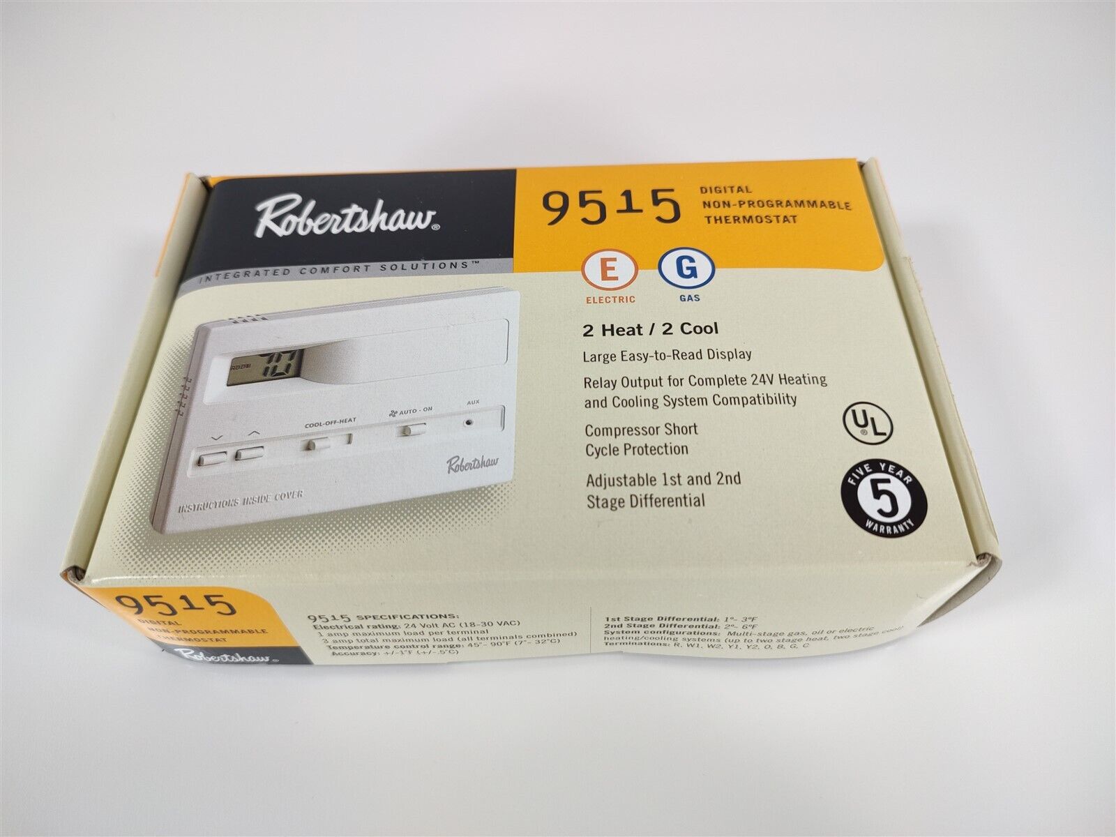 Robertshaw 9515 Non-Programmable Thermostat