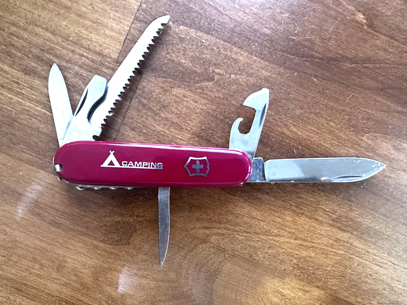 Vintage (1976-1986) Victorinox CAMPING Swiss Army Officier Suisse Knife Rostfrei Vintage (1976-1986) Victorinox CAMPING Swiss Army Officier Suisse Knife Rostfrei