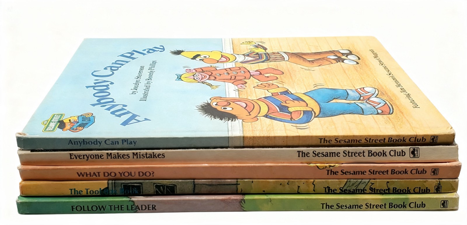 Vintage 1980s Sesame Street Book Club Lot of 5 - Great Condition