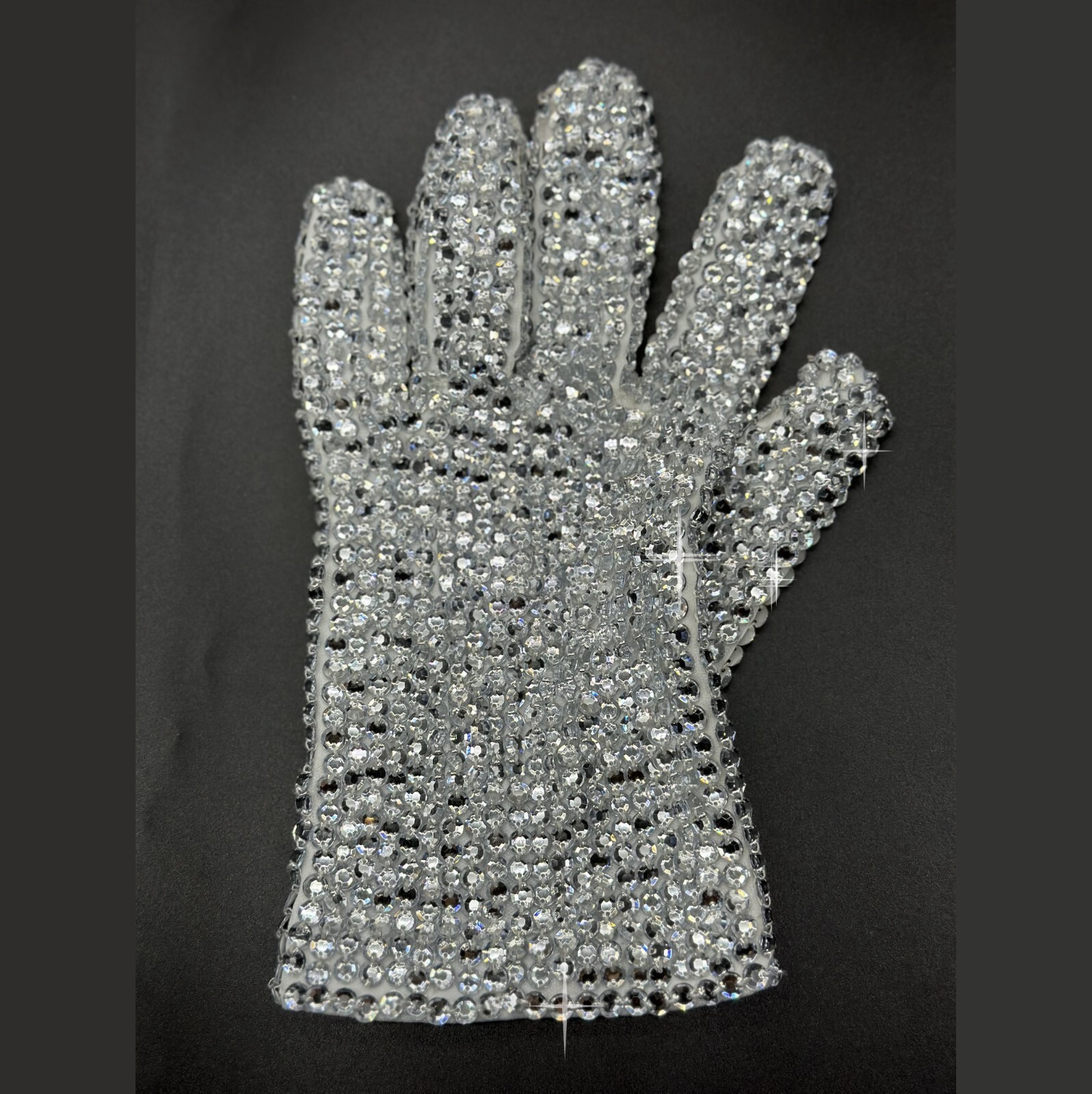 Rare Michael Dance King of Handmade Rhinestone Glove for Collection Impersonator