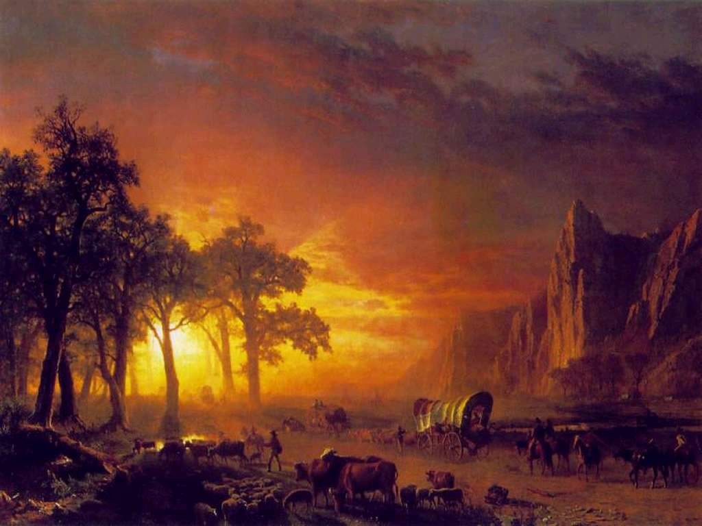 Albert Bierstadt Emigrants Crossing the Plains 1867 17\