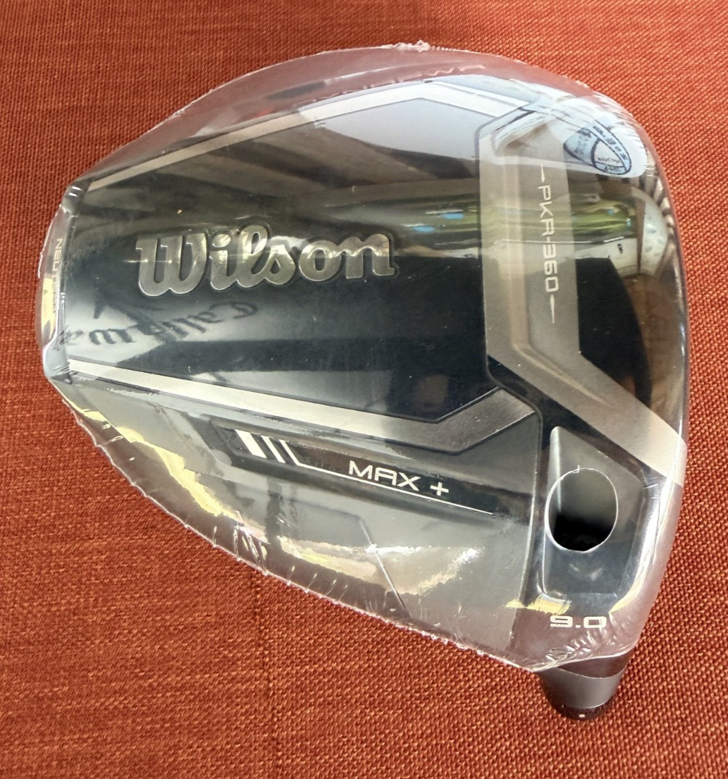 Wilson Golf RH DYNAPWR Max+ 9* Driver Head ONLY - Head Cover & Adapter Included Wilson Golf RH DYNAPWR Max+ 9* Driver Head ONLY - Head Cover & Adapter Included