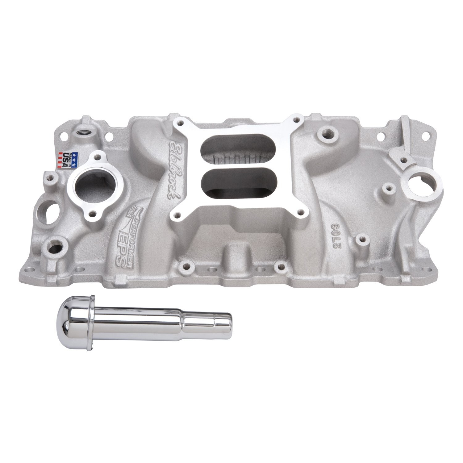 Edelbrock Performer EPS Intake Manifold for Small Block Chevy with Oil Fill Tube