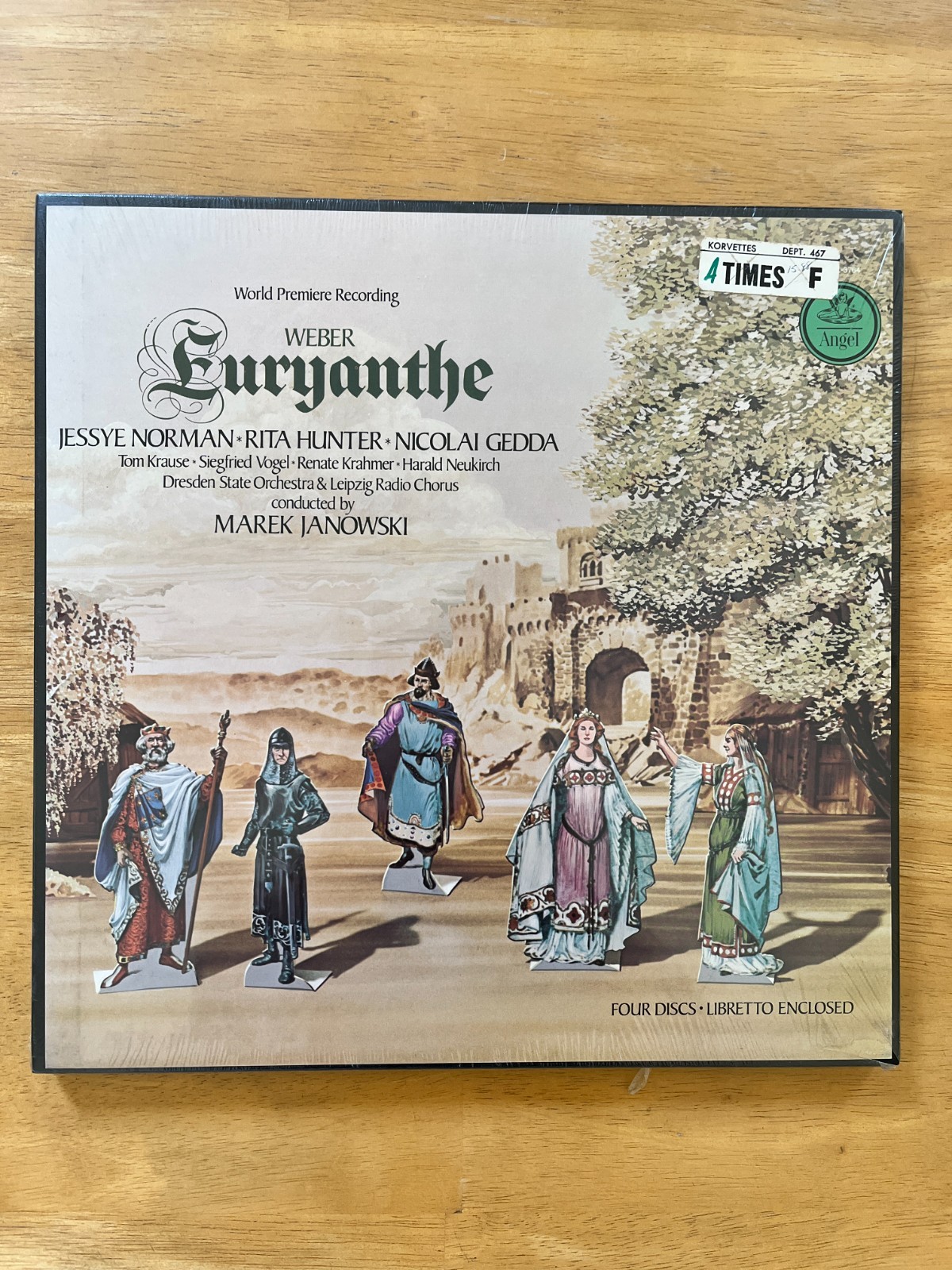 Weber EURYANTHE Jessye NORMAN Marek JANOWSKI Angel 4x LP Box Set SEALED MINT