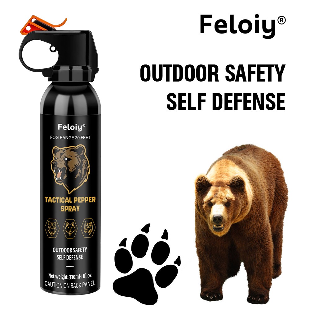 Feloiy 20 Feet Bear Deterrent Repellent Spray 11 Oz Camping Hiking Feloiy 20 Feet Bear Deterrent Repellent Spray 11 Oz Camping Hiking