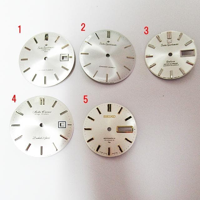 Antique Seiko Watch Dial Set of 5 (2)
