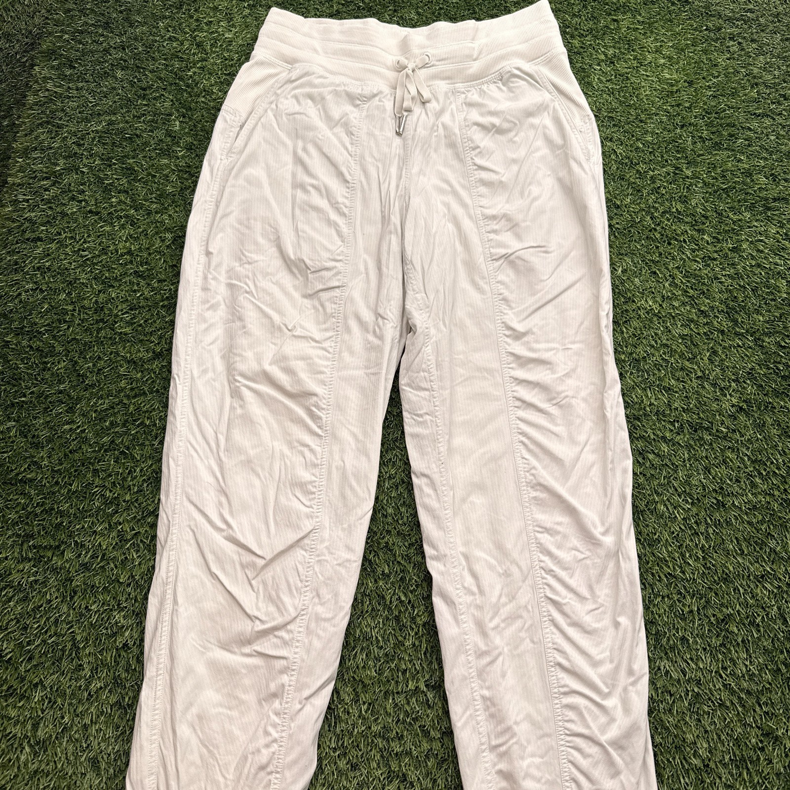 Lululemon Dance Studio Joggers Womens 6 White Lined Gym