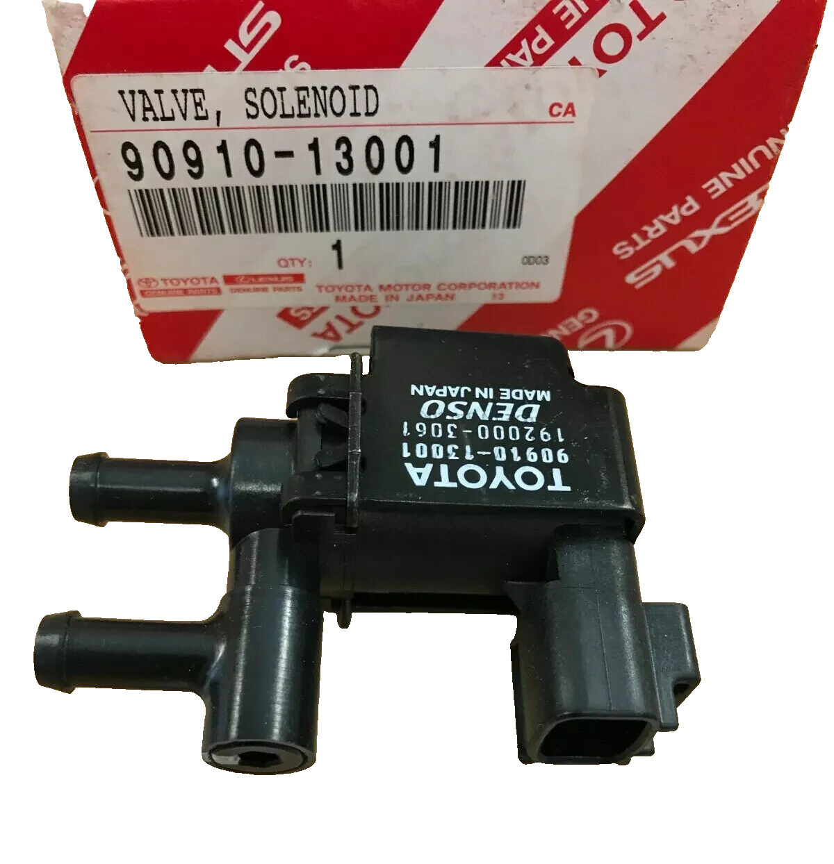 95-96 T100 95-96 TACOMA 3.4L NEW GENUINE TOYOTA SOLENOID VALVE 90910-13001 95-96 T100 95-96 TACOMA 3.4L NEW GENUINE TOYOTA SOLENOID VALVE 90910-13001