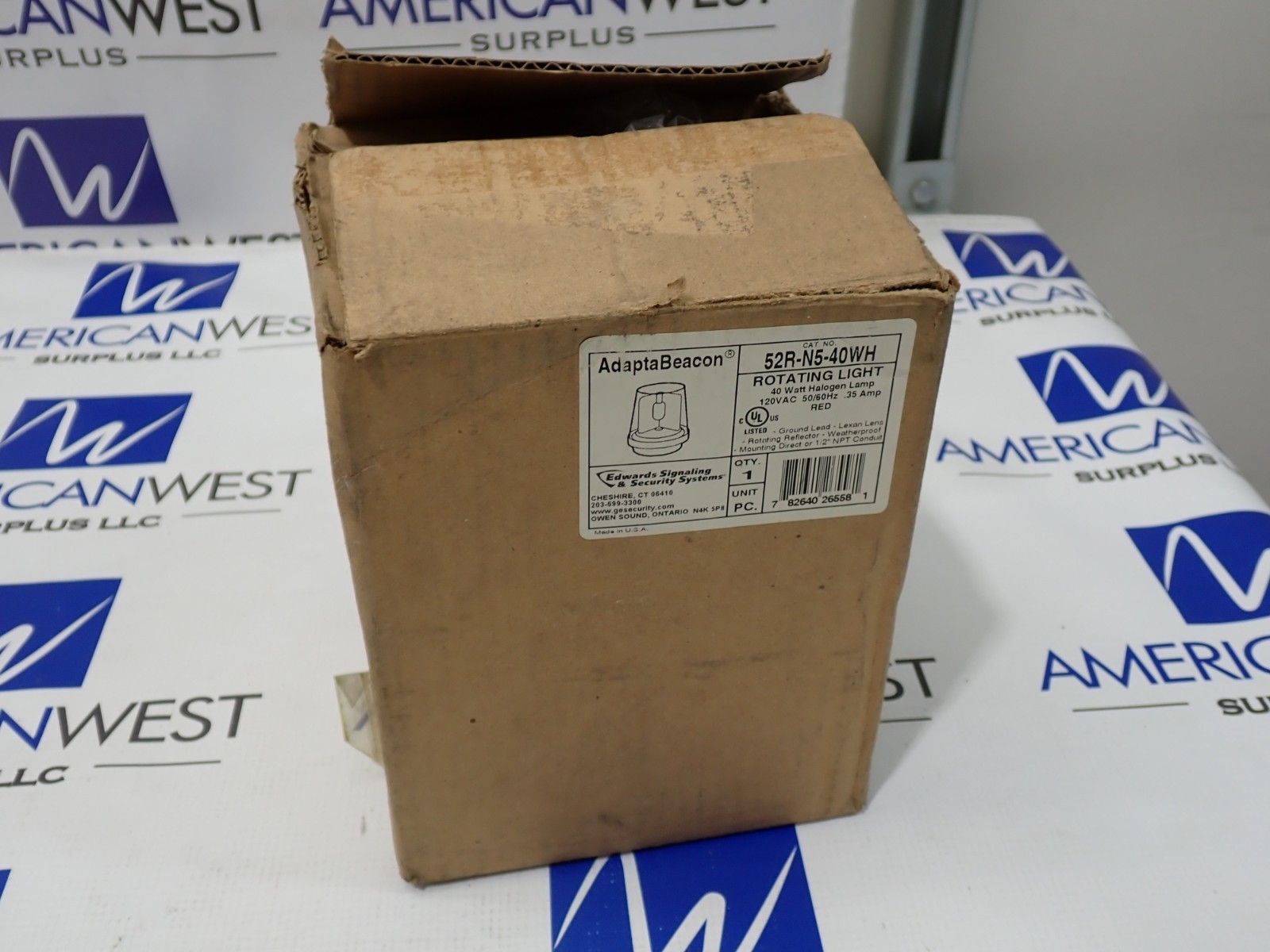 NEW Edwards 52R-N5-40WH Adapta Beacon RED 120VAC .35Amps Outdoor use