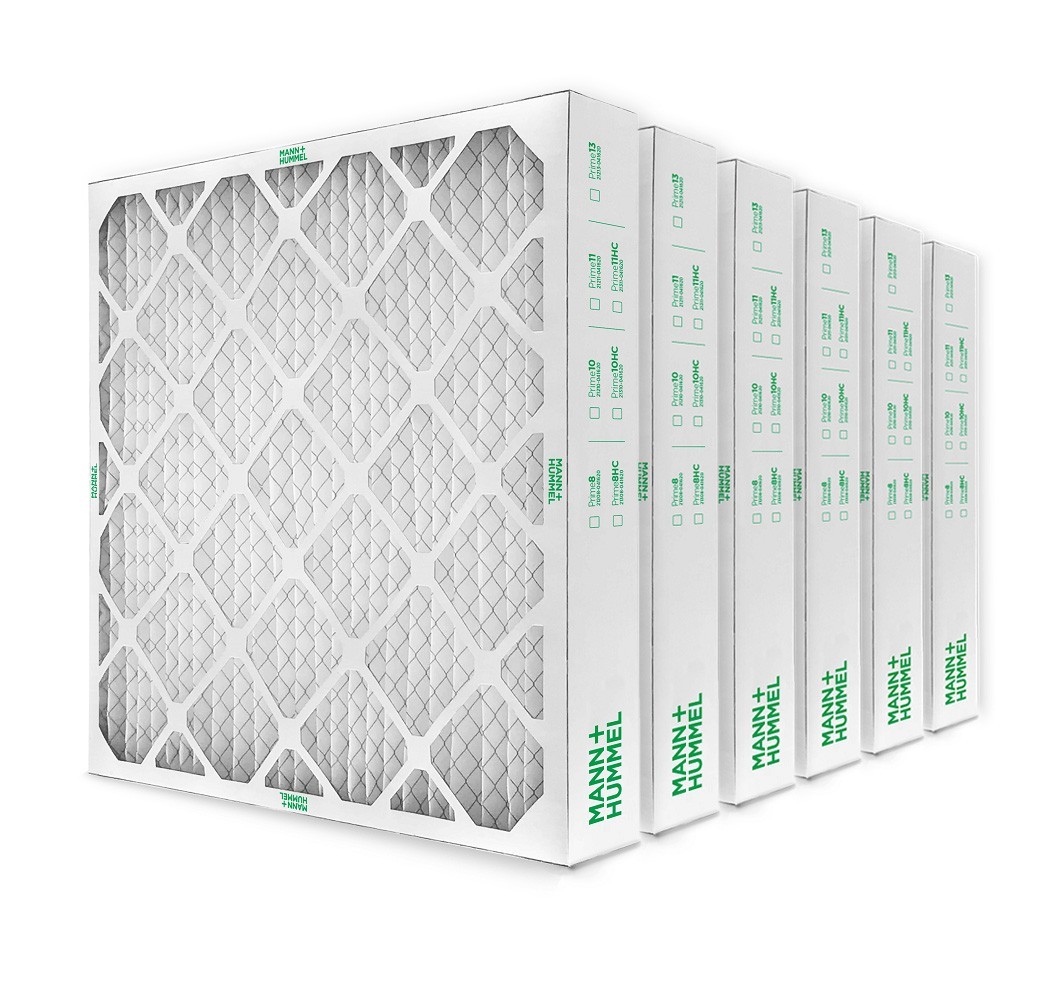 20x25x4 MERV 8 Pleated AC Furnace Air Filters.   6 Pack  (Actual Depth: 3-3/4