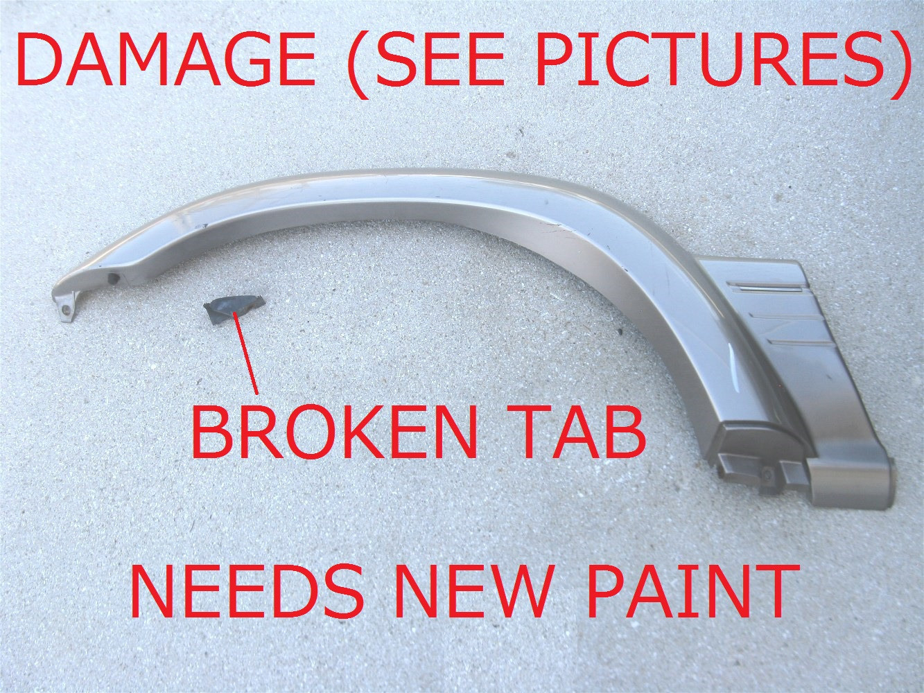 96 97 LEXUS LX450 FRONT LEFT DRIVER SIDE FENDER WHEEL FLARE TRIM MOLDING USED LH 96 97 LEXUS LX450 FRONT LEFT DRIVER SIDE FENDER WHEEL FLARE TRIM MOLDING USED LH