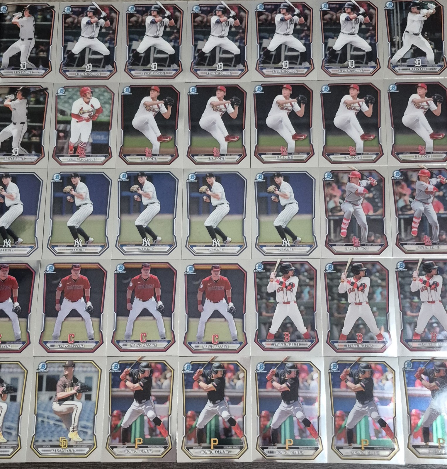 HUGE 900x 2026 Bowman Chrome 1st / Prospects Lot, 500 Bowman 1st Top Prospects