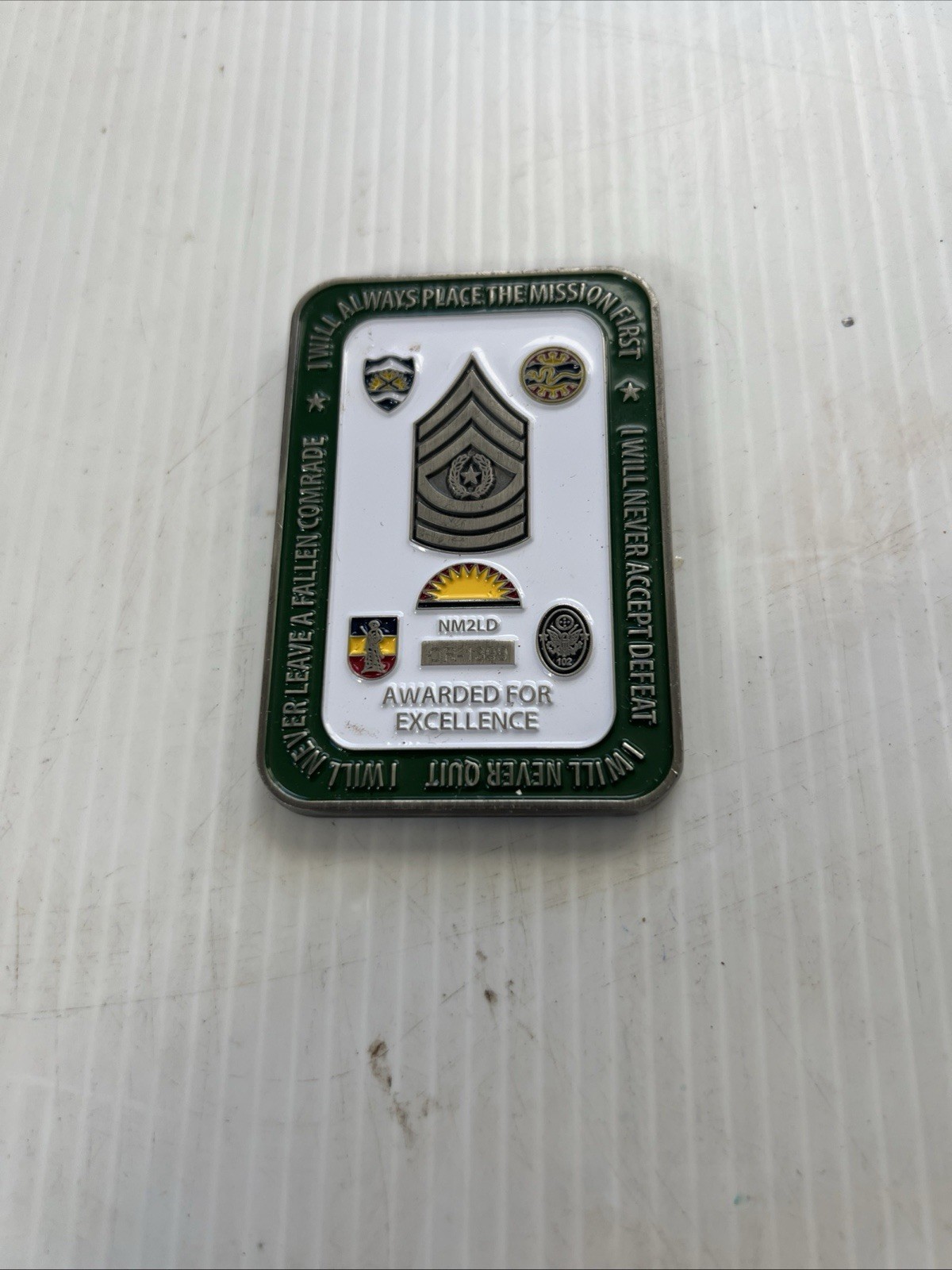 Oregon National Guard Sargent Major Challenge Coin. Beautiful Collectors Item