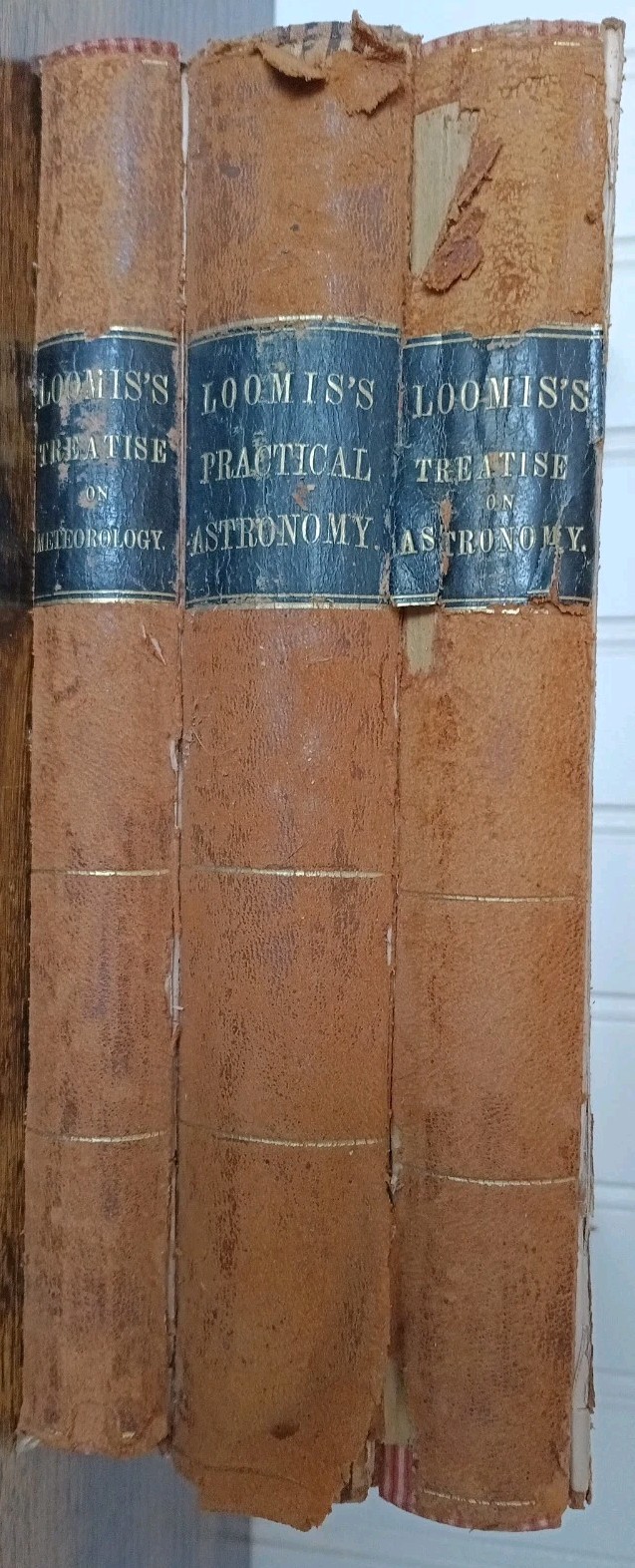 Antique 1870s Elias Loomis 3-Vol Science Set: Astronomy & Meteorology - Clean In Antique 1870s Elias Loomis 3-Vol Science Set: Astronomy & Meteorology - Clean In