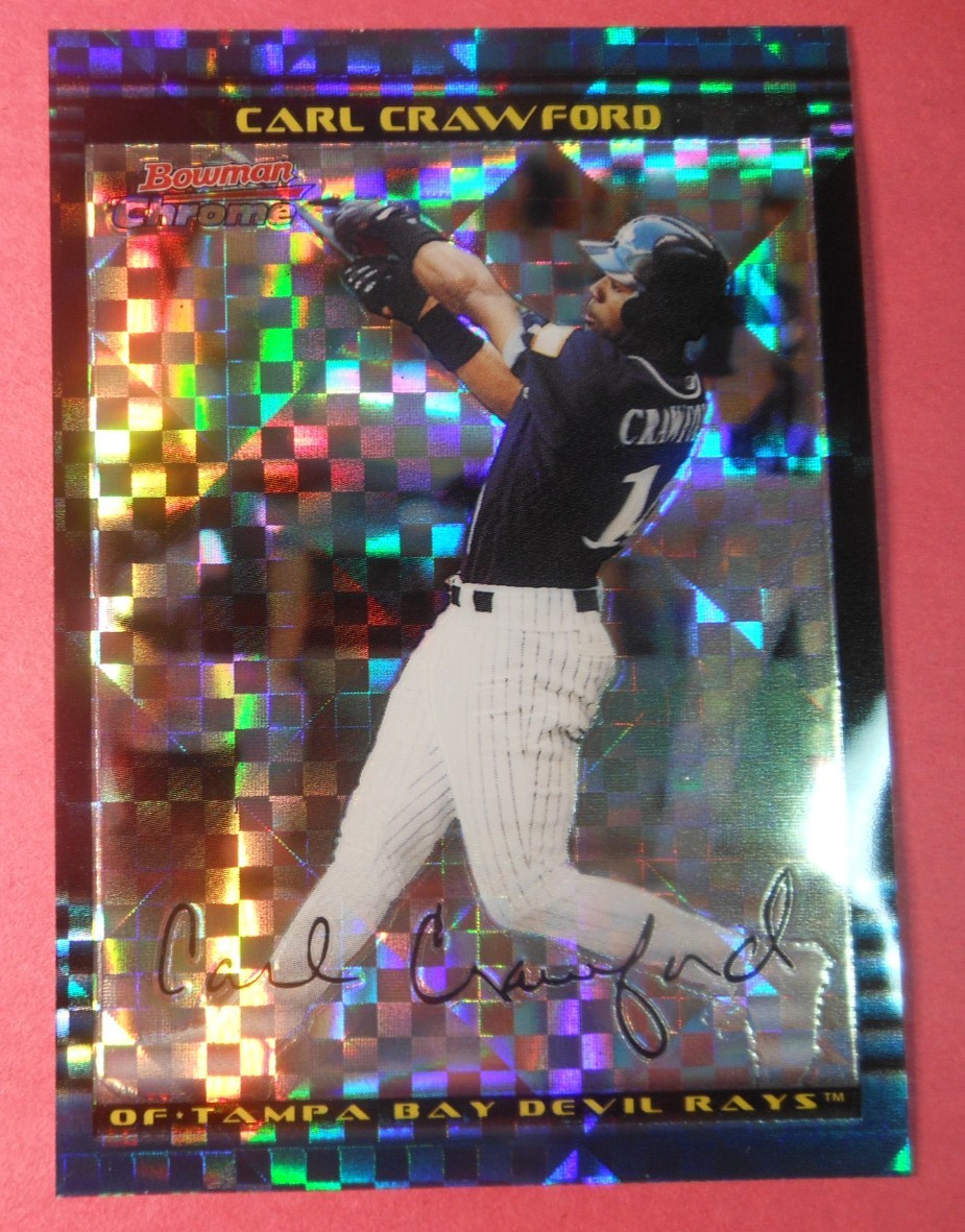 2002 Bowman Chrome Draft Picks & Prospects - Carl Crawford #BDP139 XFractor... 2002 Bowman Chrome Draft Picks & Prospects - Carl Crawford #BDP139 XFractor...