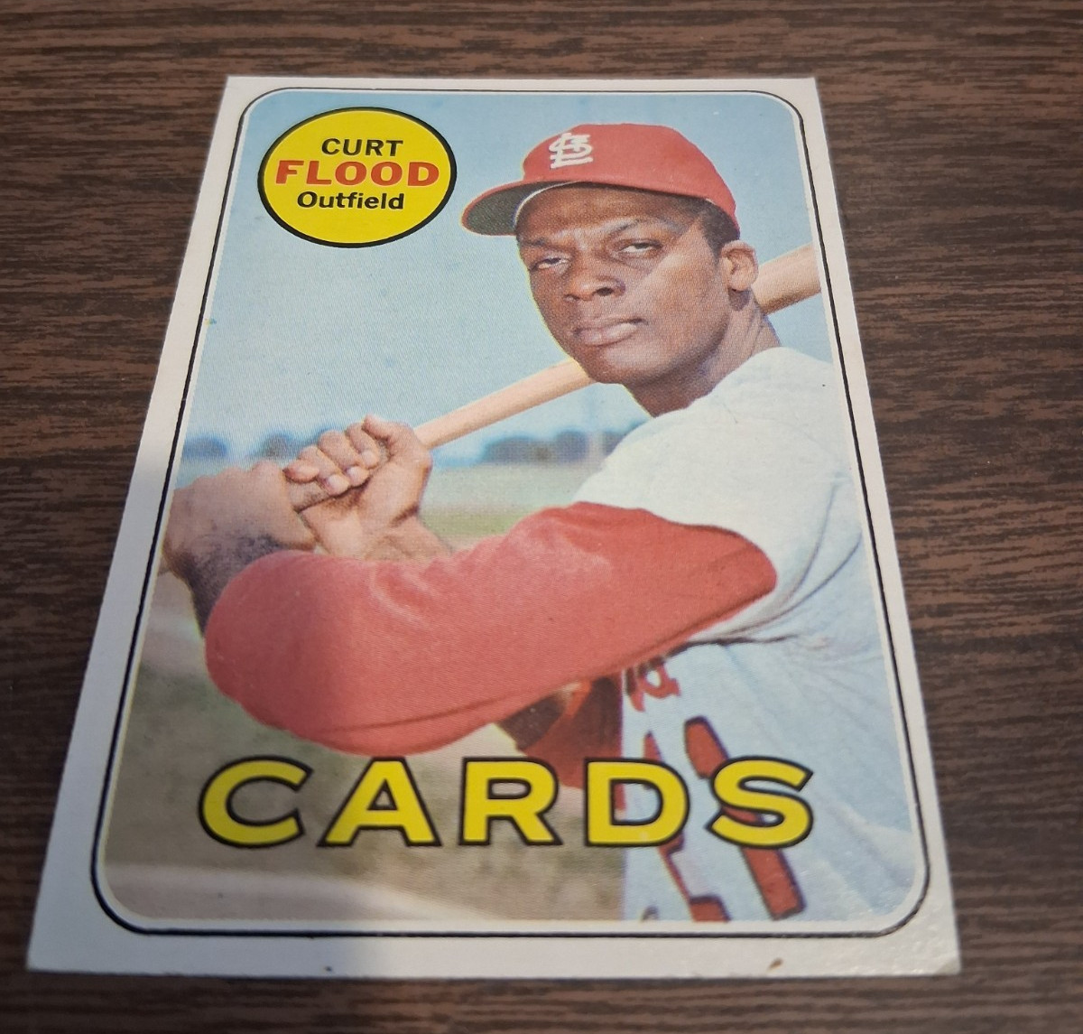 CURT FLOOD 1969 TOPPS VINTAGE Baseball Card #540 ST LOUIS CARDINALS VG CURT FLOOD 1969 TOPPS VINTAGE Baseball Card #540 ST LOUIS CARDINALS VG