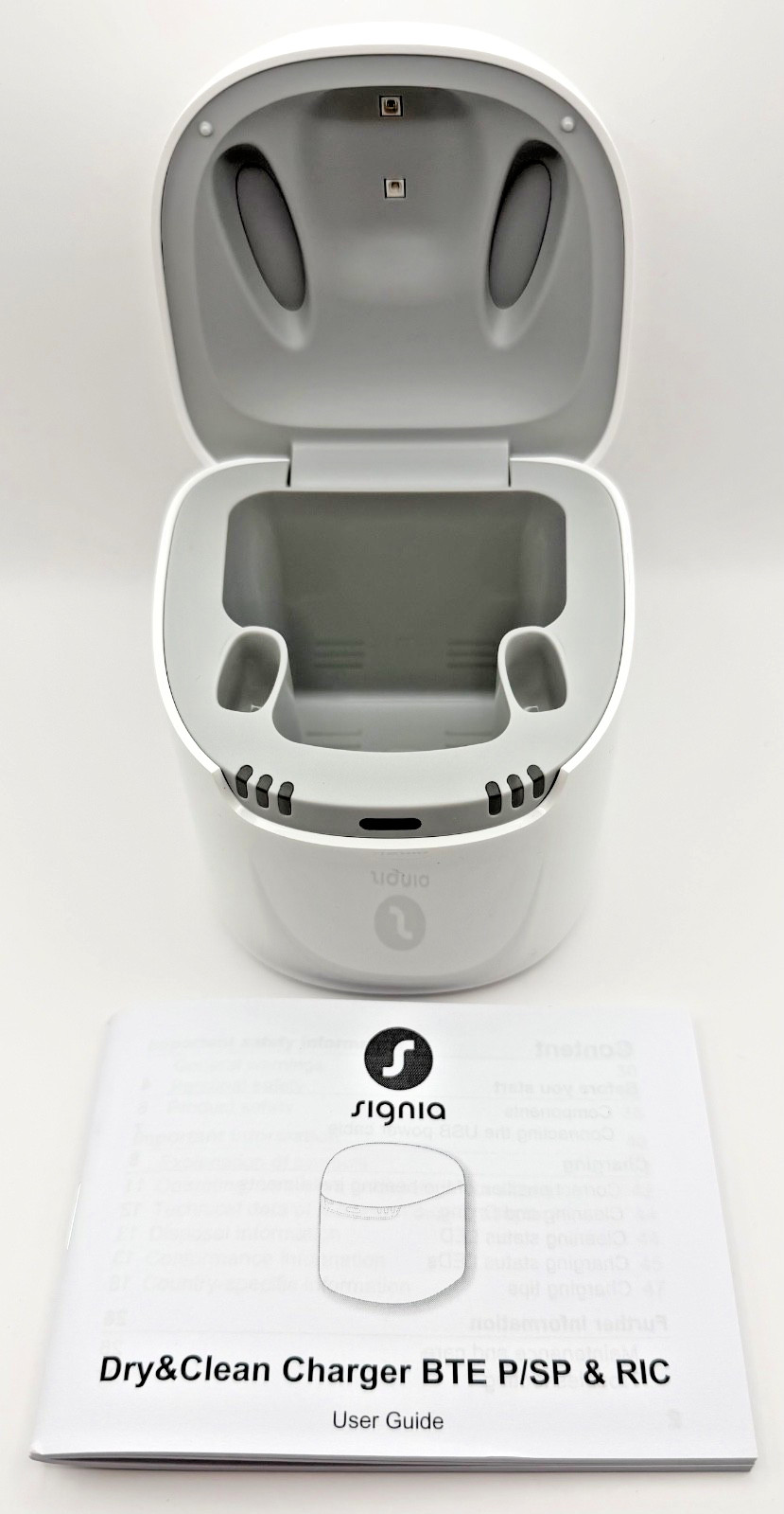 Signia Pure Dry & Clean Charger  For RIC iX & AX Hearing Aid Technology