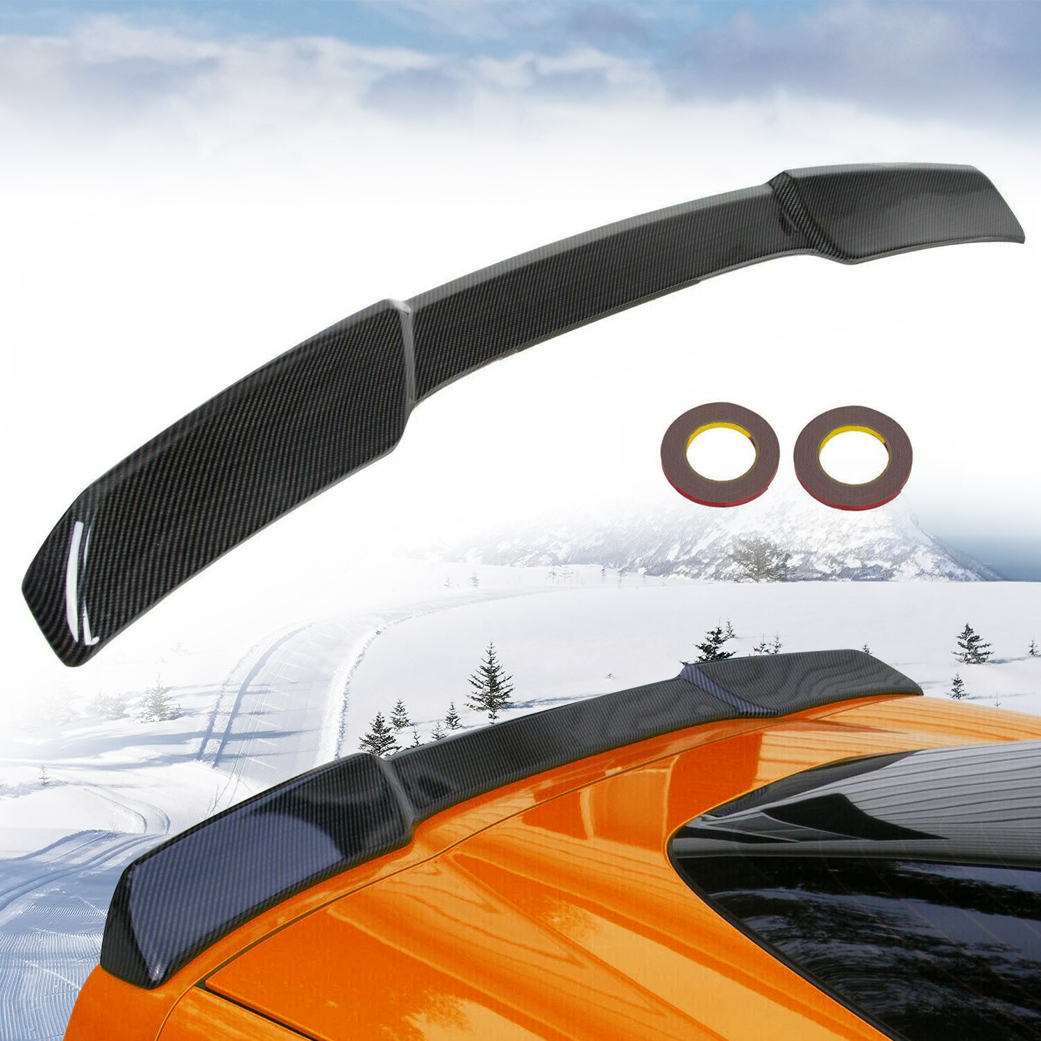 For 05-2013 Corvette C6 | ZR1 Extended Style Carbon Look Rear Trunk Wing Spoiler