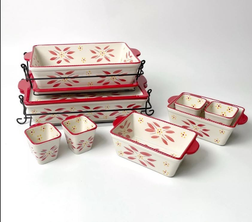Temp-tations Old World 20-Piece Baker Set K78127 Red Temp-tations Old World 20-Piece Baker Set K78127 Red