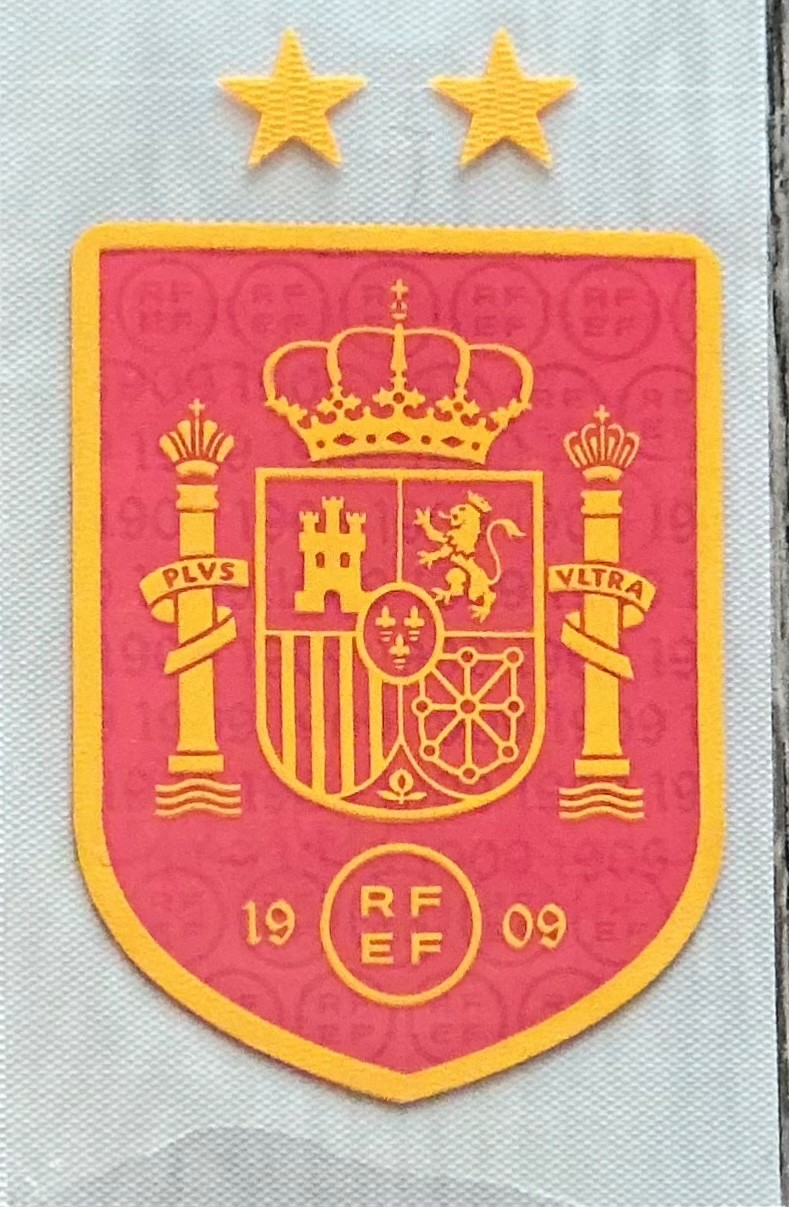 SPAIN NATIONAL FOOTBALL TEAM LOGO IRON ON PTACH