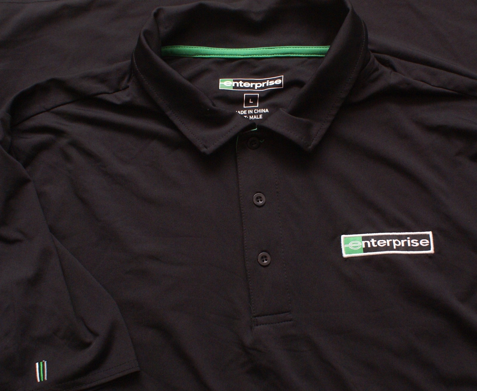 ENTERPRISE Rent A Car Employee Uniform Polo Golf Shirt, Size Large