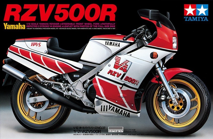 Tamiya 14037 Yamaha RZV-500R 1/12 Scale Plastic Model Kit Tamiya 14037 Yamaha RZV-500R 1/12 Scale Plastic Model Kit