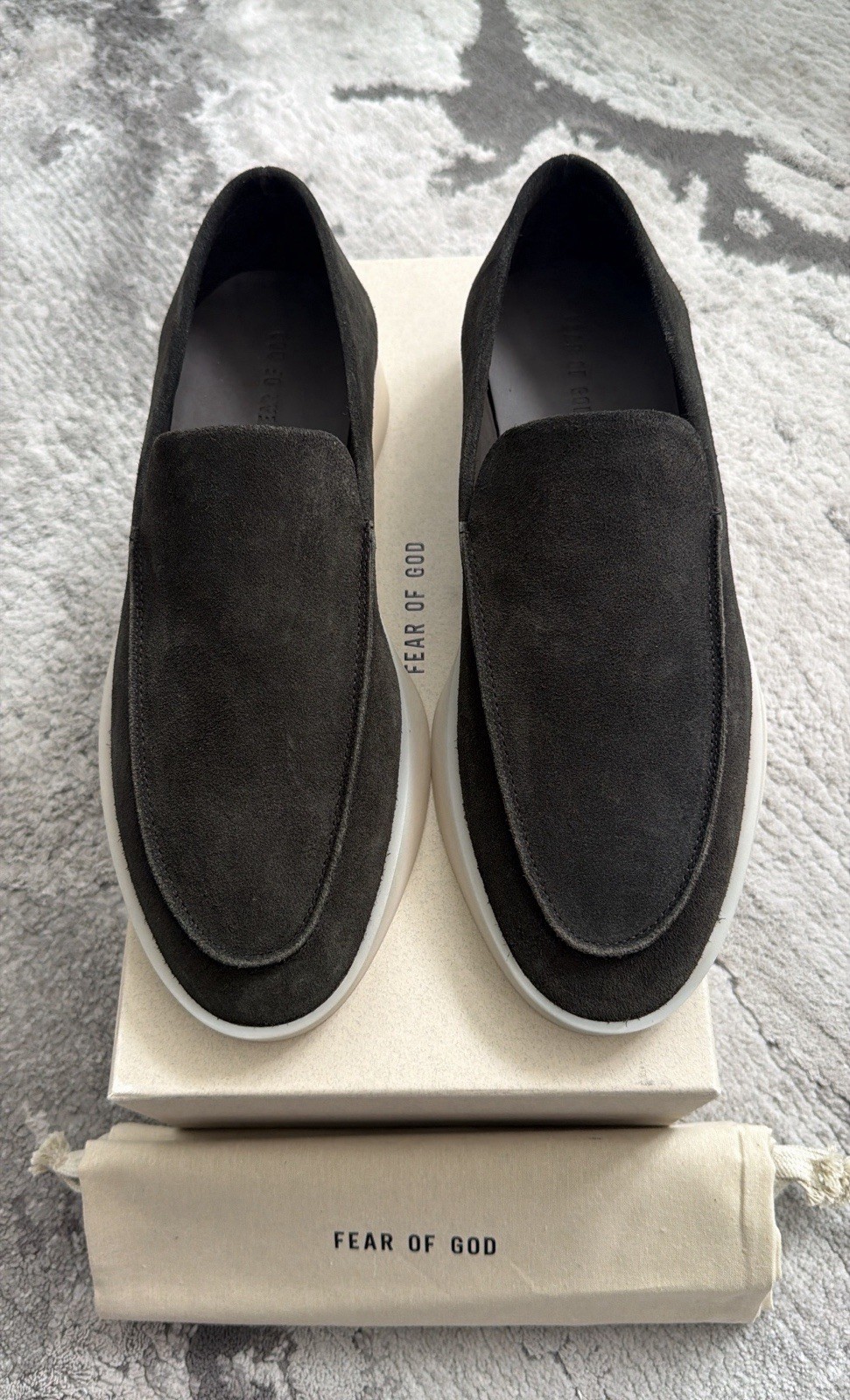 Authentic Fear of God Militare Suede Slip-On Mens Loafer US12 EU45 UK11