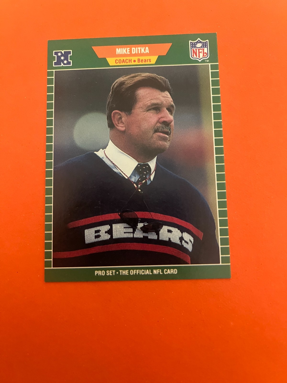 1989 Pro Set Mike Ditka Card # 53 : Chicago Bears HOF 1989 Pro Set Mike Ditka Card # 53 : Chicago Bears HOF