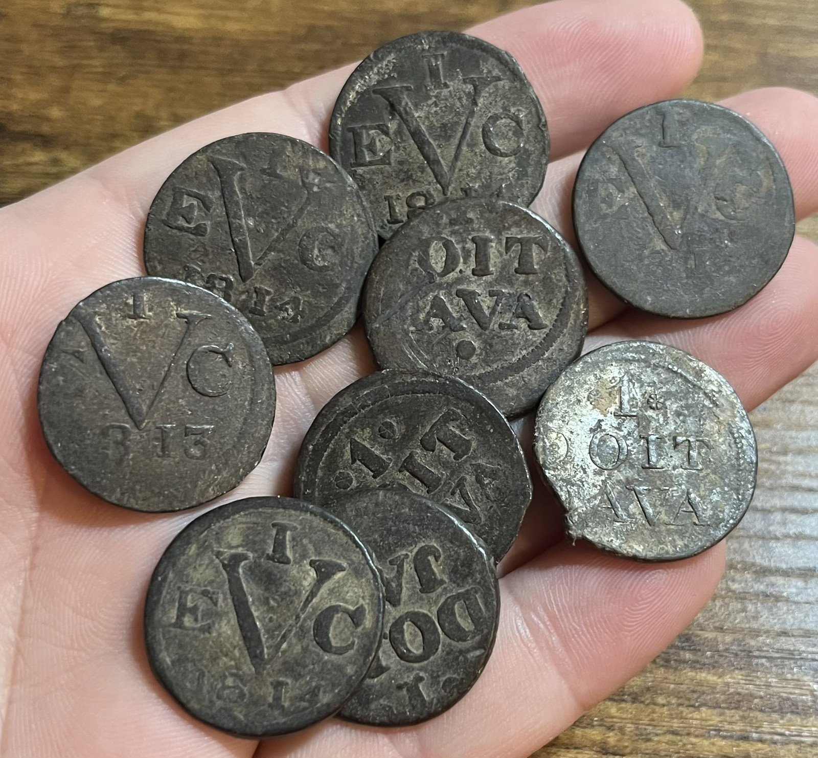 1811 1814 1 Duit British Colonial East India Trading Company 1 Coin Old Pirate 1811 1814 1 Duit British Colonial East India Trading Company 1 Coin Old Pirate