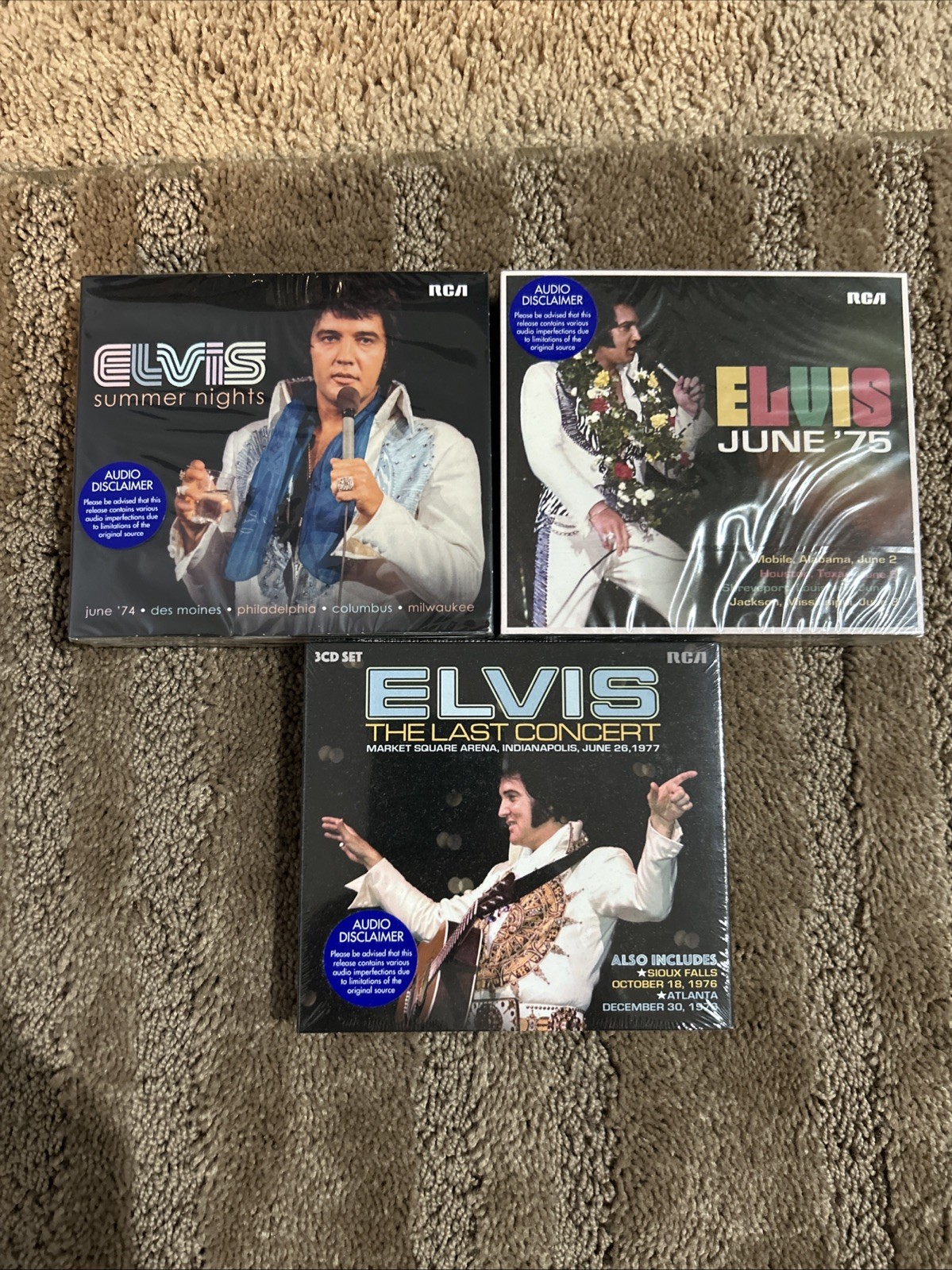 Elvis Presley, Summer Nights June/74/Elvis, June 75/Elvis Last Concert/cd Set, Elvis Presley, Summer Nights June/74/Elvis, June 75/Elvis Last Concert/cd Set,