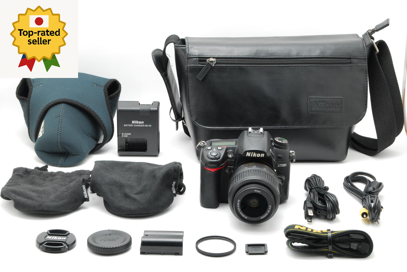 [NEAR MINT] Nikon D7000 + AF-S DX 18-55mm VR Lens Battery Charger From JAPAN