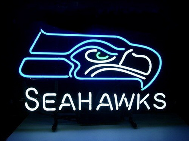 US STOCK  Seattle City Seahawks Neon Sign 17\