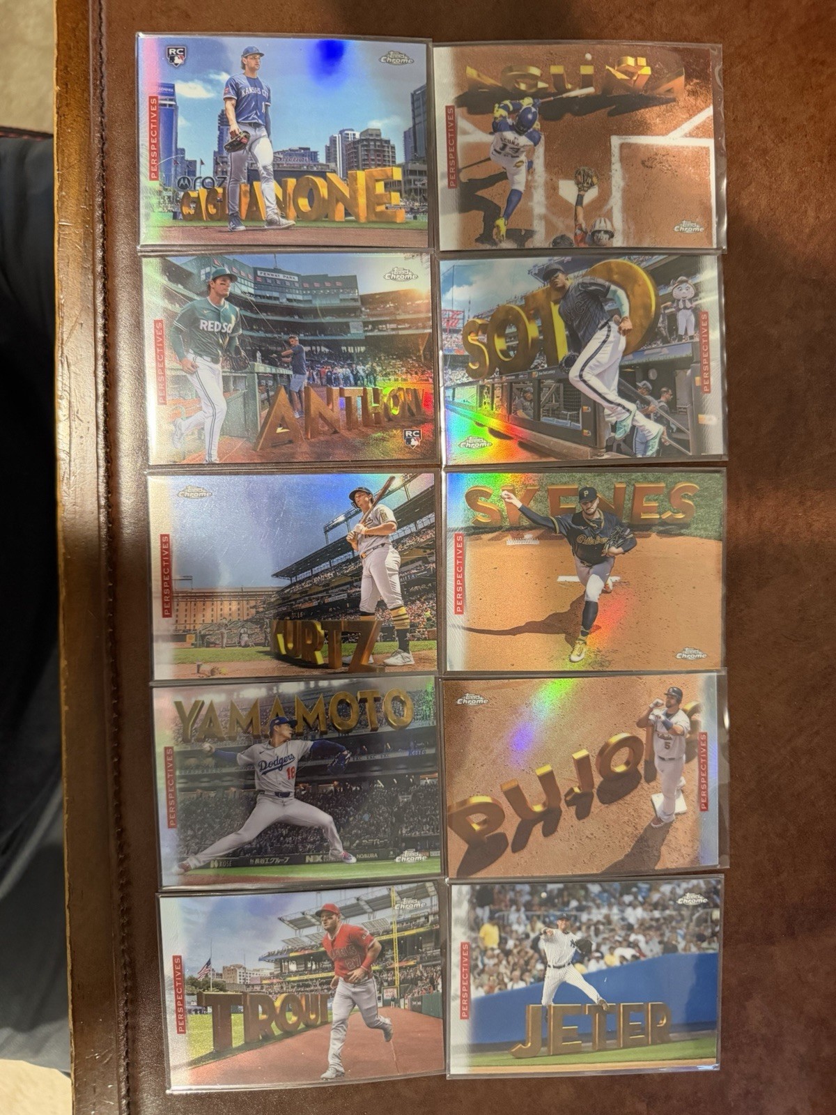 Perspectives - FULL SET 10 Cards -Cags Anthony Pujols Jeter - 2026 Topps Chrome Perspectives - FULL SET 10 Cards -Cags Anthony Pujols Jeter - 2026 Topps Chrome