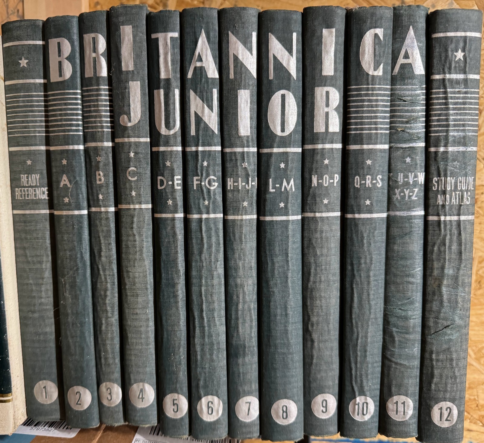 Encyclopedia Britannica Junior Jr Vintage 1940 Set Of 12 Volumes Complete Green Encyclopedia Britannica Junior Jr Vintage 1940 Set Of 12 Volumes Complete Green