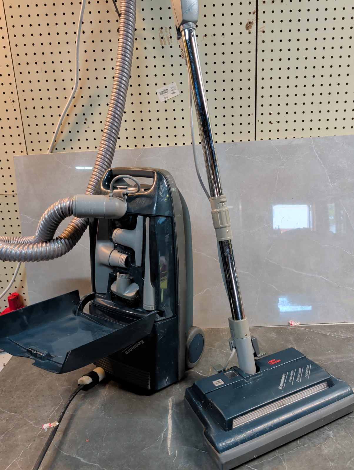 Kenmore Whispertone 300 Canister Vacuum & Power-Mate Jr. with Attachments Kenmore Whispertone 300 Canister Vacuum & Power-Mate Jr. with Attachments