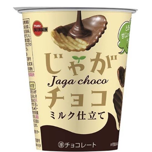 937642 1 X 37G CUP OF BOURBON JAGA CHOCOLATE FLAVOURED POTATO CHIP MADE IN JAPAN