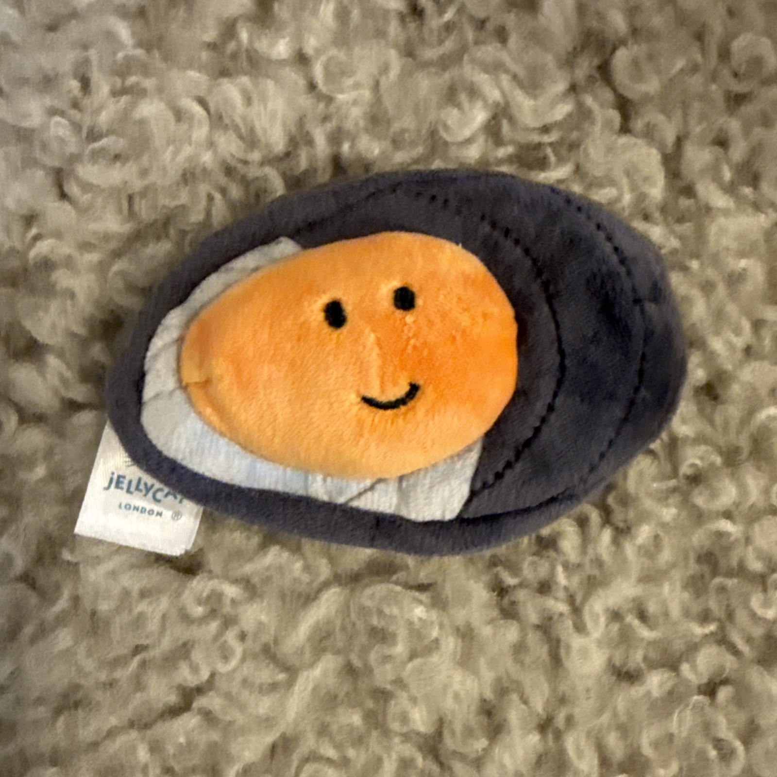 Jellycat Sensational Mussel Seafood Retired Plushie Stuffie NWOT