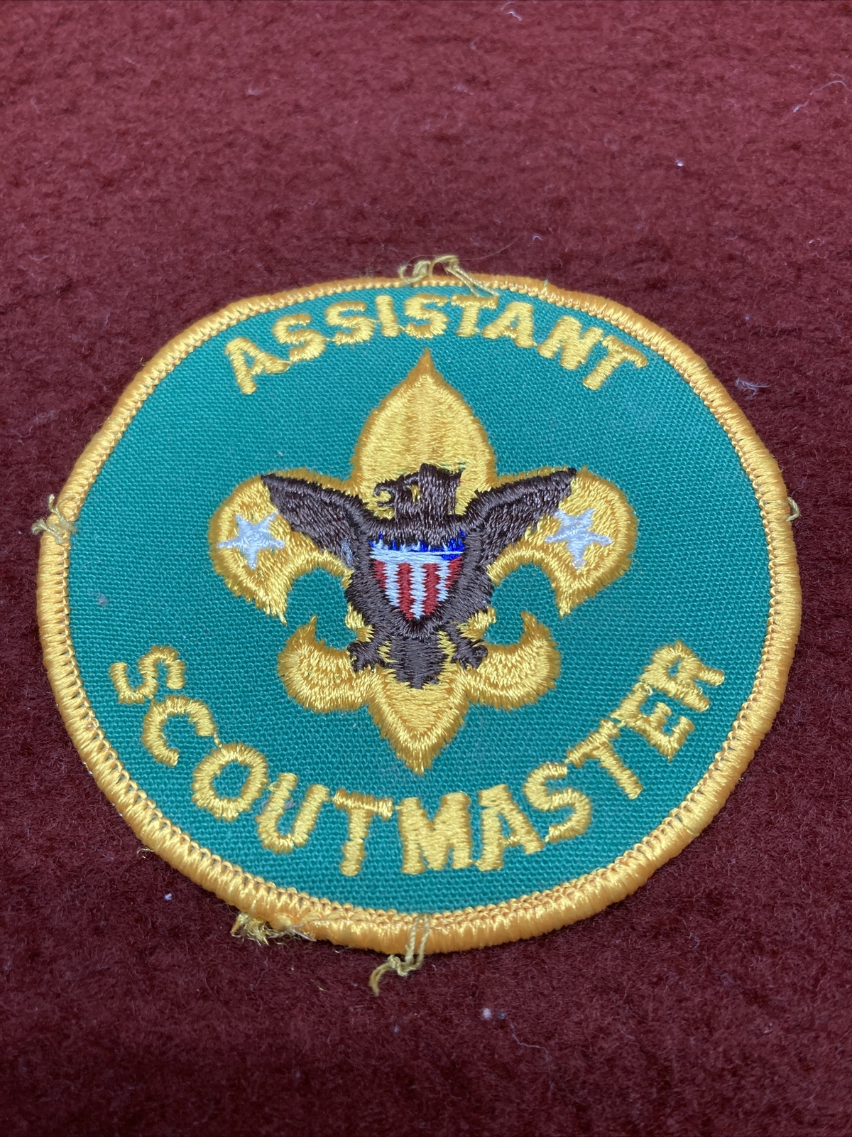 Vintage BSA Boy Scouts Assistant Scoutmaster Uniform Patch Badge Original Vintage BSA Boy Scouts Assistant Scoutmaster Uniform Patch Badge Original