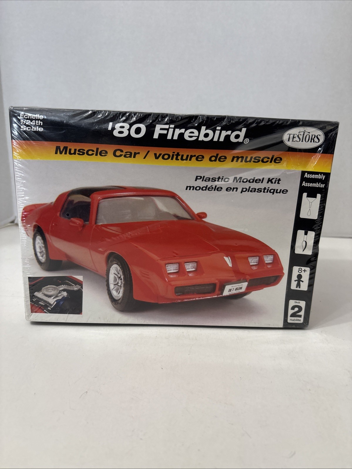 TESTORS PONTIAC \'80 FIREBIRD Muscle Car model kit NEW in FACTORY SEALED BOX TESTORS PONTIAC \'80 FIREBIRD Muscle Car model kit NEW in FACTORY SEALED BOX