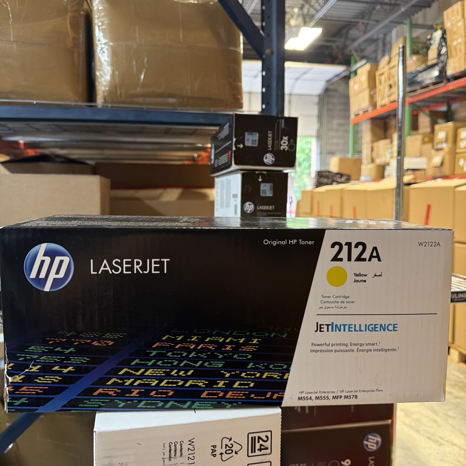 HP 212A Yellow Toner Cartridge Works for Color LaserJet Enterprise Damaged Box HP 212A Yellow Toner Cartridge Works for Color LaserJet Enterprise Damaged Box