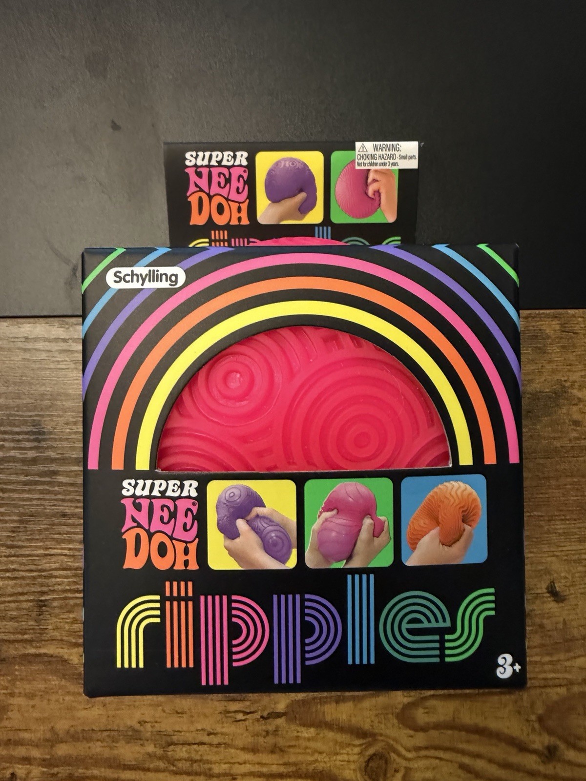 Authentic Schylling SUPER NeeDoh Ripples Groovy Glob in PINK new sealed in box Authentic Schylling SUPER NeeDoh Ripples Groovy Glob in PINK new sealed in box